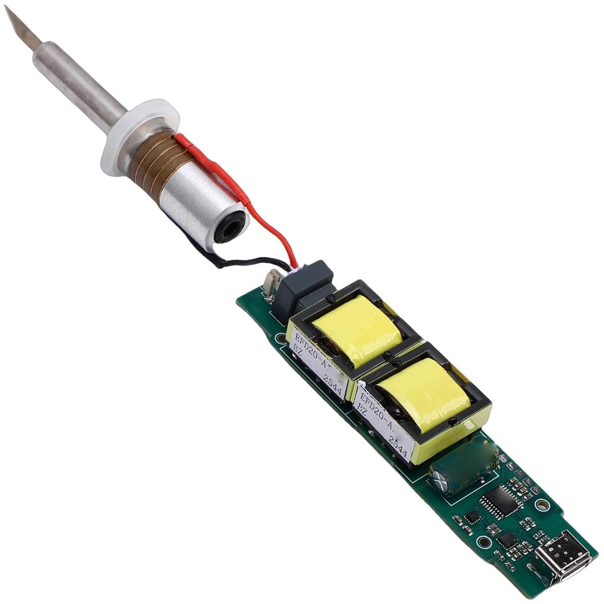SnelShoppen - Ultrasone Snijtransducer 30W 40KHz Voorziene PCB en Legering Staal Acryl Snijgereedschap met 15 Snijbladen en Opbergdoos - Ultrasone Mes