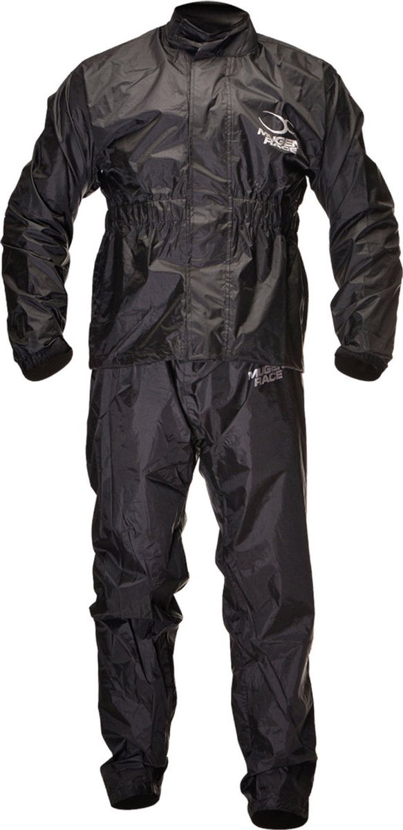 MUGENRACE RS-2 Zwart 2-delig Regenpak - One Piece Suit