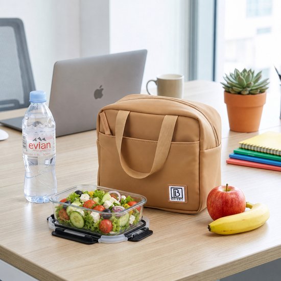 Brisby 4 Laags Geïsoleerde Koeltas - Lunchtas - Kolftas 4 liter - Camel Brown van Brisby — afbeelding 3