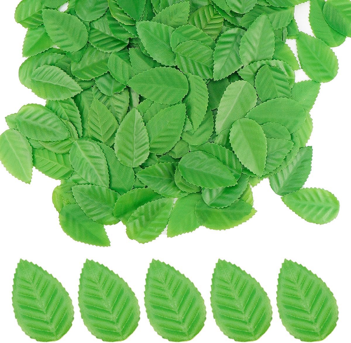 FERCAISH 200 stuks kunstbladeren, groene kunstbladeren, decoratie, nepgroen bladeren, kunstgroen rozenblad, voor - ShopVlot