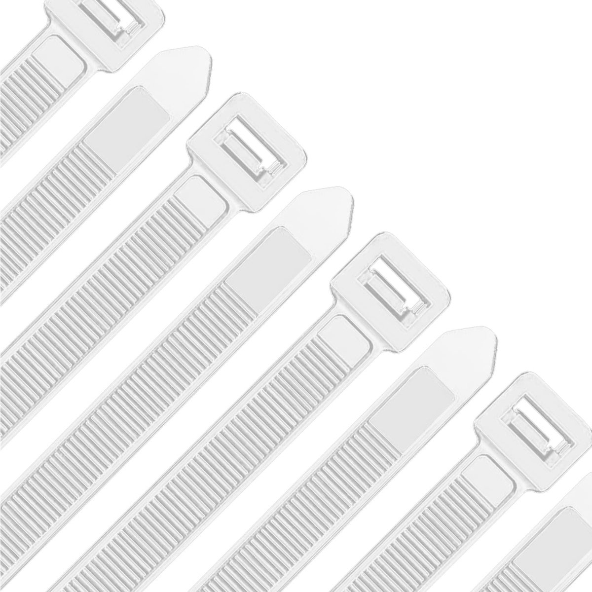 Kabelbinders 500mm - witte nylon - sterke zelfsluitend - perfect voor kabelbeheer - ShopVlot