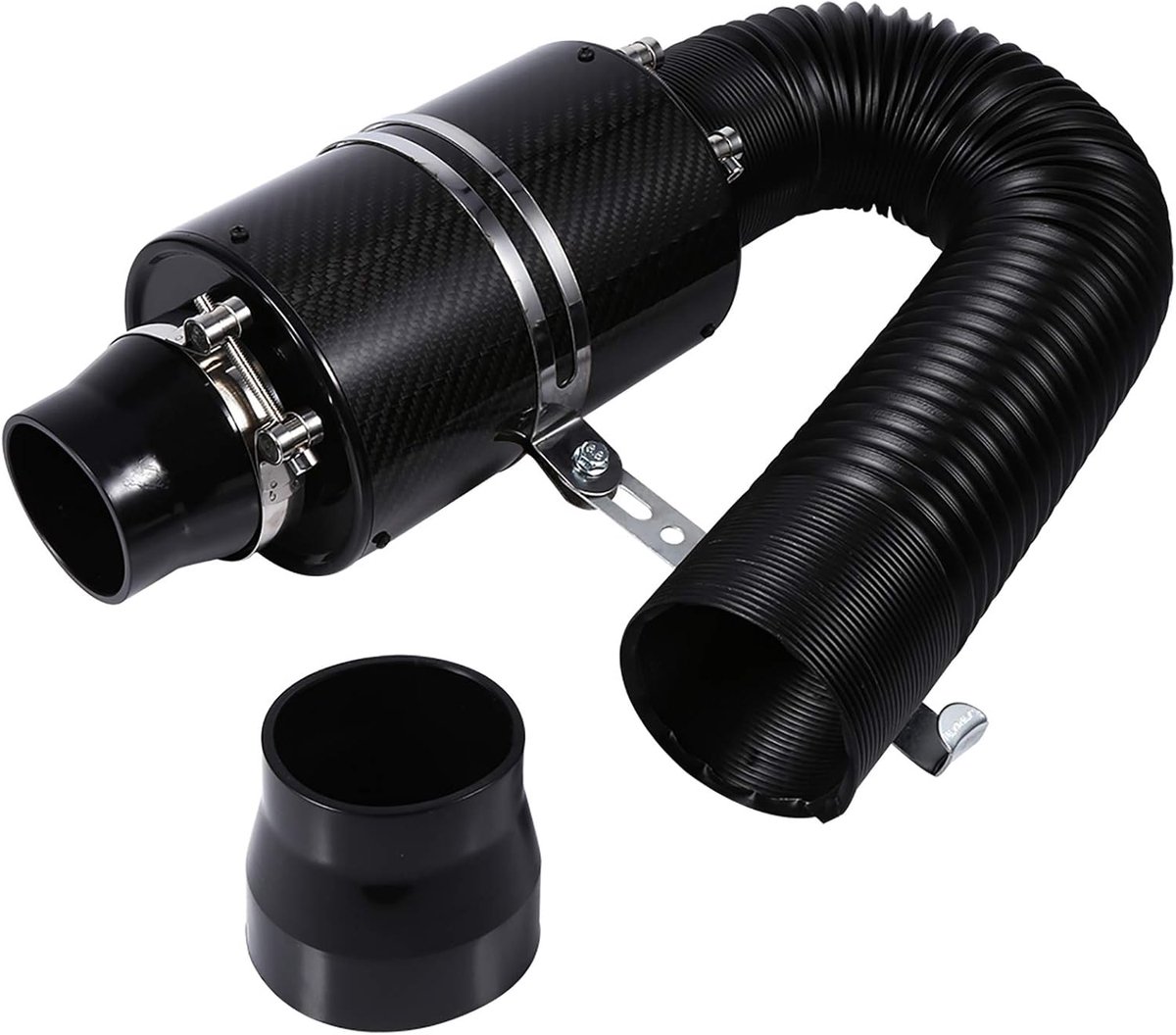 Induction Kit,Universal Air Filter,Universal Car 3" Carbon Fiber Cold Air Filter Supply Closed Inlet Induction Pipe - ShopVlot