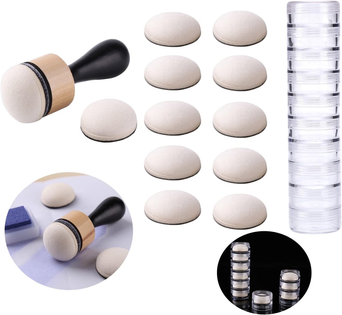 Mini Ink Blending Tool, with Replaceable Foam Filling Tool for Foam, Scrapbooking, Painting, Drawing, Art Supplies - ShopVlot