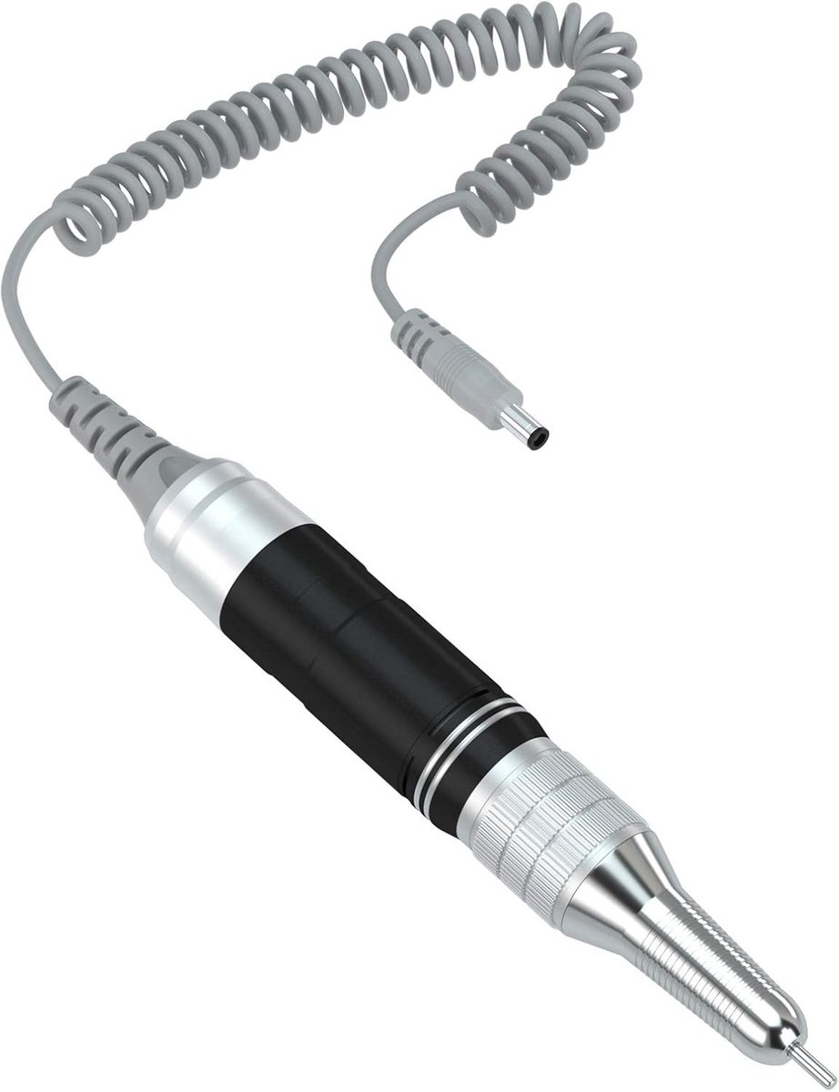 Vervangbare zwarte nagelpunt handpiece voor manicure en pedicure, ideaal voor nagelverzorging