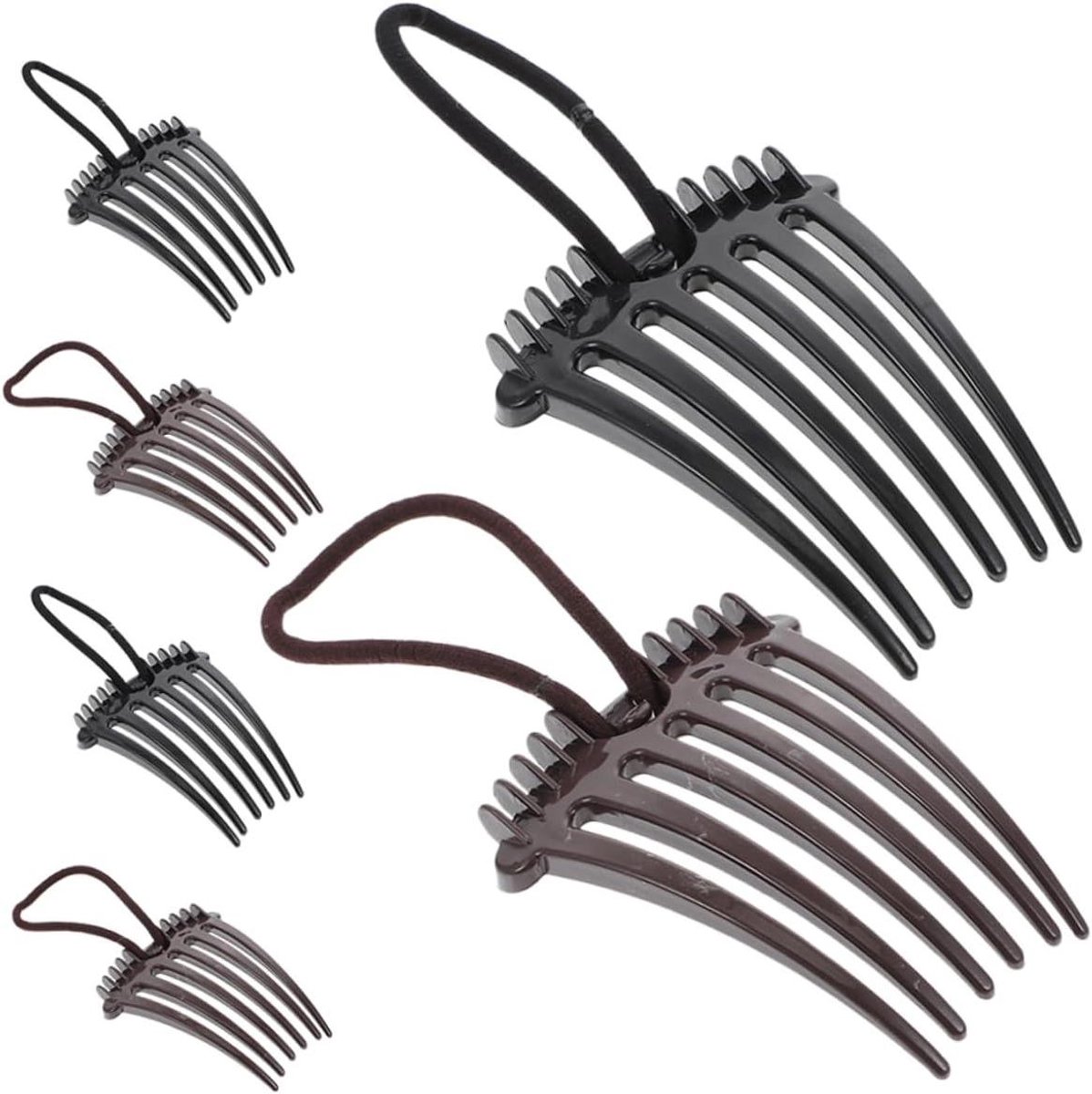 Haarclips voor Volume - Volume Clips - Haar Styling - Met Elastische Band - 8.2x6.3cm - Diverse Kleuren
