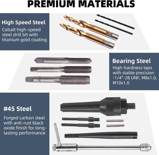 Glow Plug Reparatie Kit Voor Demontage Met M8 M10 Draad Voor Audi Mercedes CDI VW Opel — afbeelding 4
