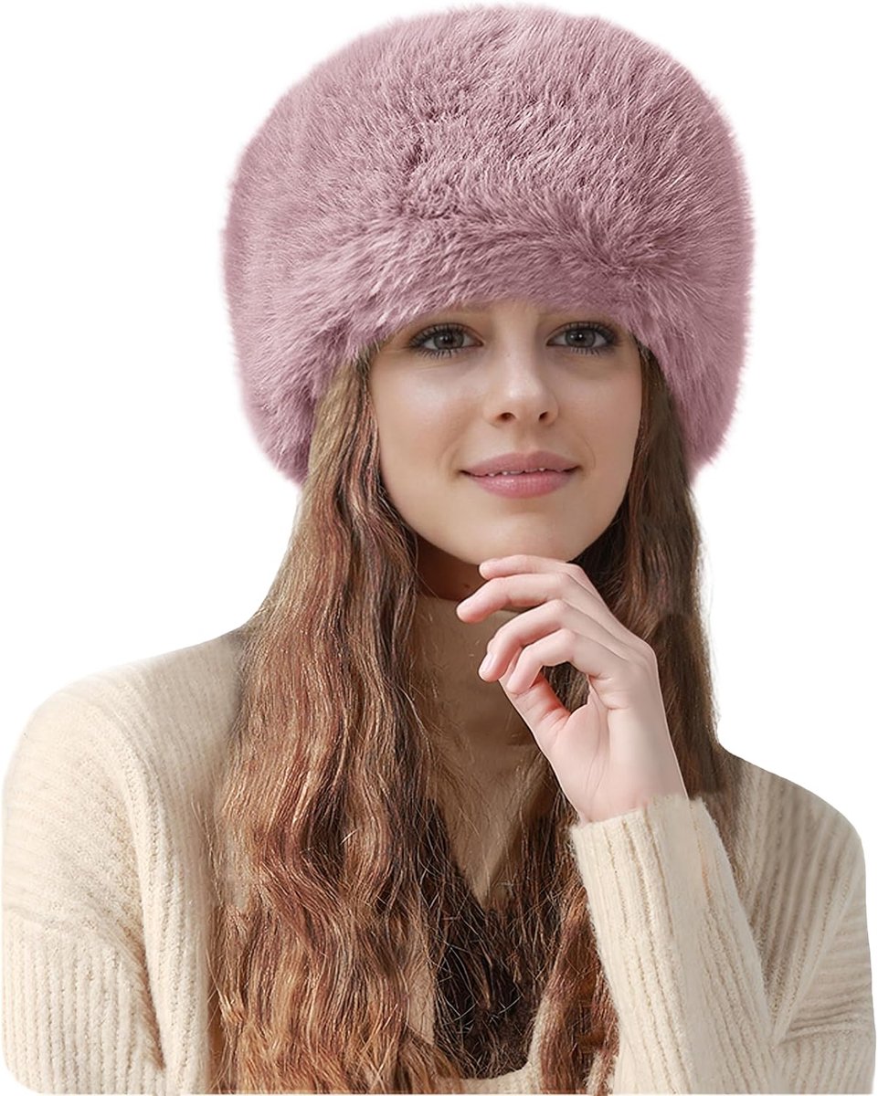 & Lily Dames Winter Kozakken Hoed Russische Stijl in Faux Bont