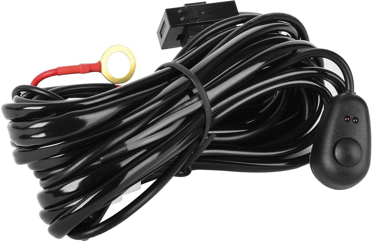 kabelset relais adapter voor autokoplampen werklampen dagrijverlichting lichtstrips (voor 2 lampen max. 180W)