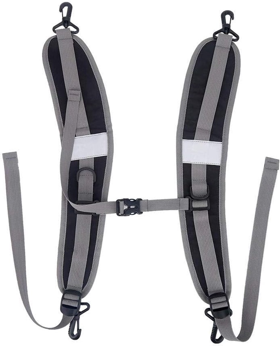 Riem-1 Paar Nylon Duurzame Rugzak Schouderbanden Verstelbare Schouderriem Heupriem Reparatie Onderdelen Rugzak Accessoires(zwart)