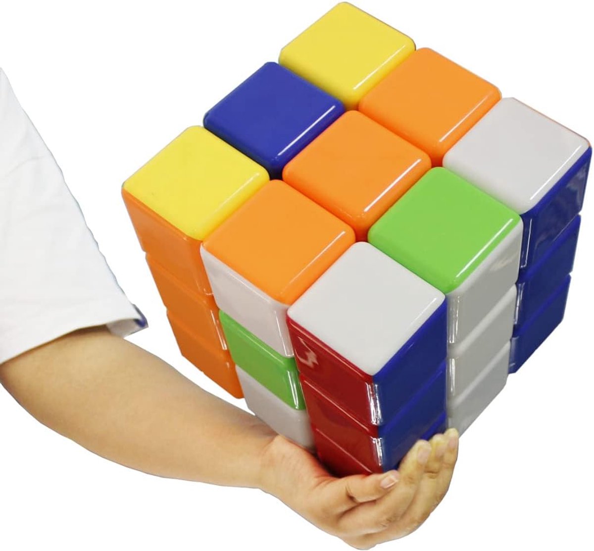 Heshu Super Large 18CM 3x3x3 Colorful Stickerless Speed Puzzle Magic Cube