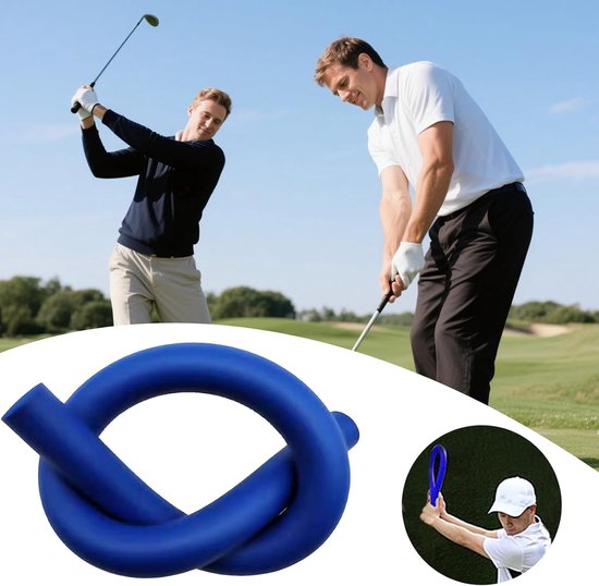 Golf Swing Trainer - Oefenstok Golf - Golfslag Verbeteren - Realistische Oscillatie - 88 cm - Blauw van GOLF — afbeelding 4