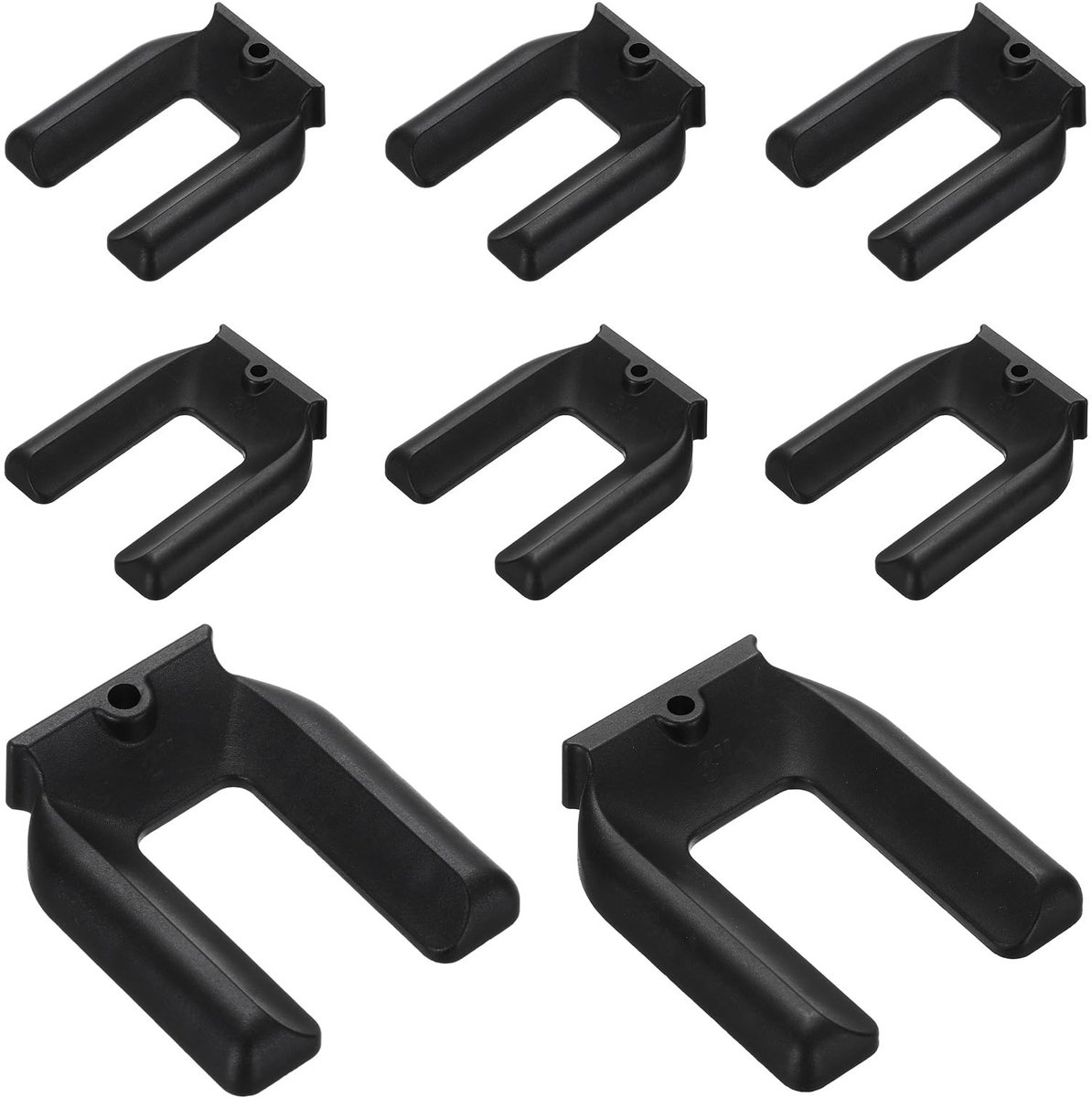 Omgoods - 8 Stuks Meubelwielstoppers met Antislip Rubber voor Diverse Meubels