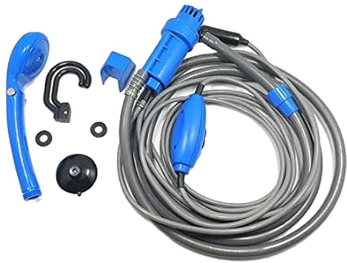 Omgoods - Draagbare 12V Elektrische Douche voor Buiten met Accessoires