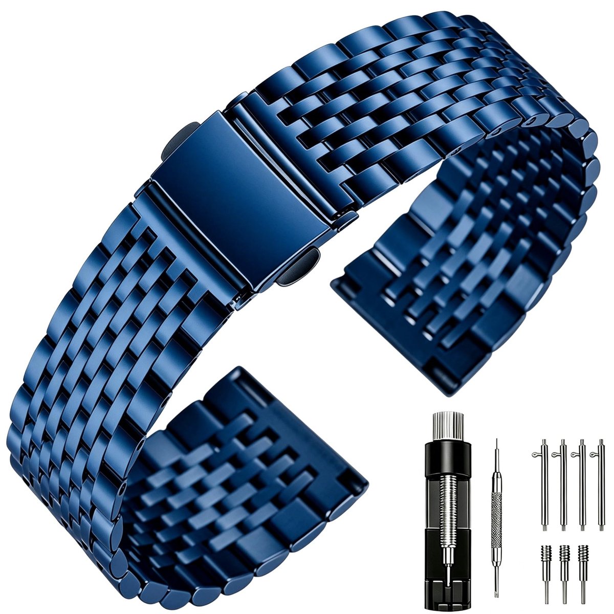Omgoods - Elegante Roestvrijstalen Horlogeband 20 mm voor Dames en Heren