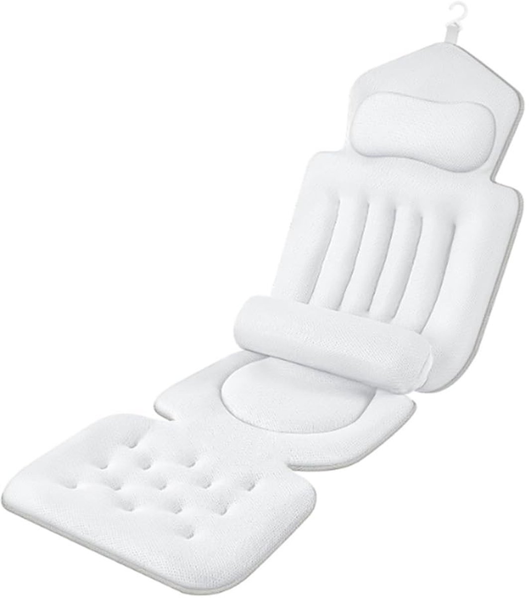 Omgoods - Badkussen met Hoofdsteun en Lendensteun voor Comfortabel Baden