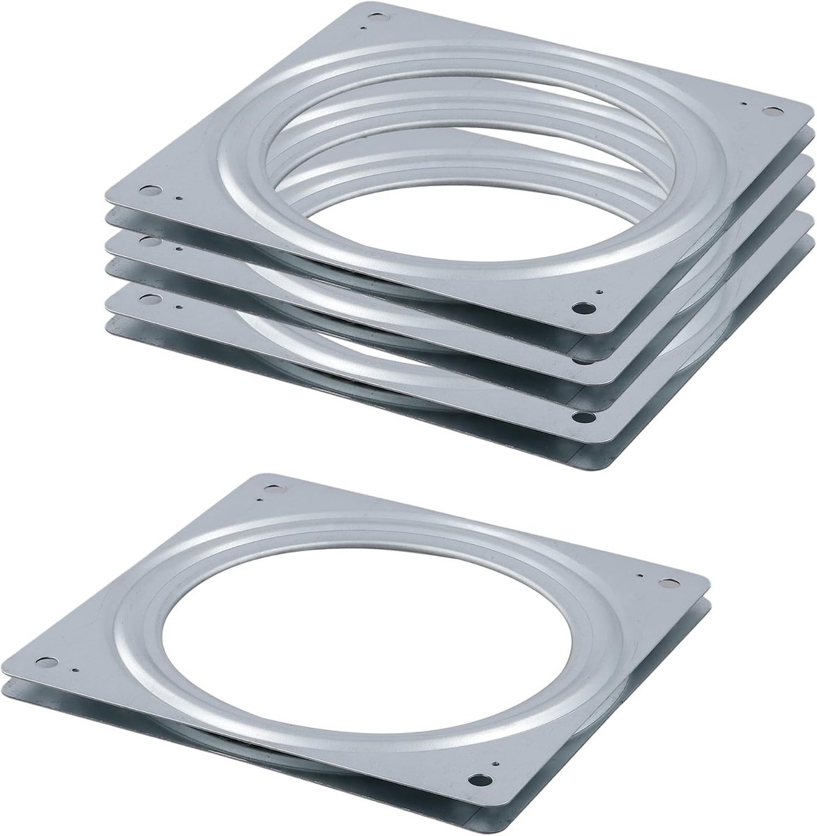 Draaibare Lazy Susan platen, 4 stuks, 15,6 x 0,87 cm voor draaitafels en meubels, ideaal voor keuken en organisatie