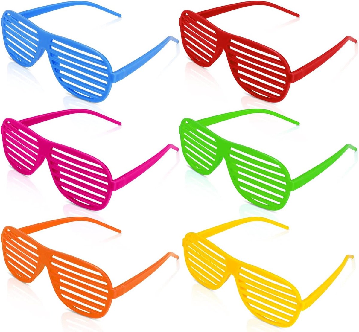 Led-lichtbril/Shutter Shades bril, draadloze partybril, feestzonnebril, lichtgevende neon rave bril, knipperende led-zonnebril, kostuums voor feestjes, carnaval, Halloween, Kerstmis