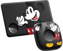 Life360 x Disney Tile - Starter Pack - Bluetooth-trackers en finders voor sleutels, portefeuilles, telefoonvinder en meer - Compatibel met iOS en Android - 2 stuks (zwart Tile/Slim) - Mickey