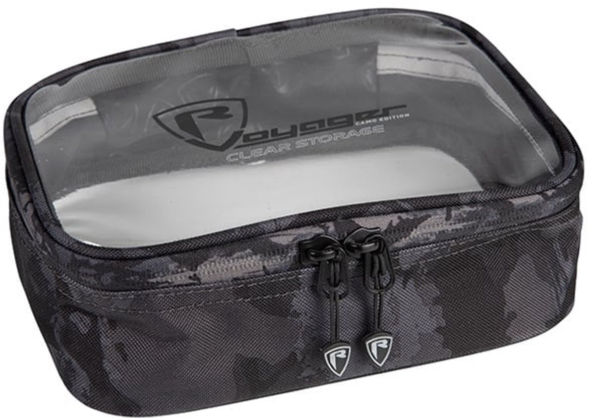 Fox Rage Voyager Camo Clear Storage – Transparante Opbergtas voor Kunstaas en Accessoires - Maat : Medium