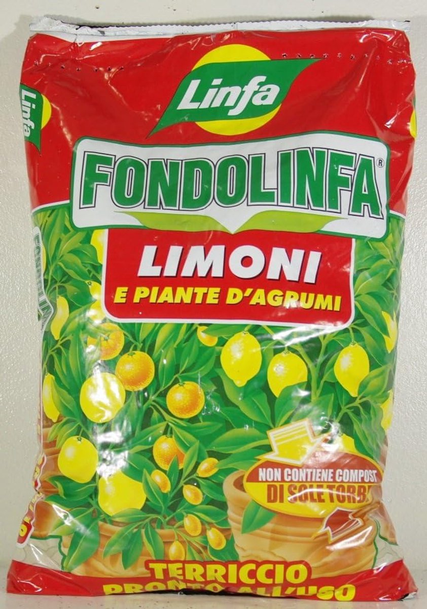 SnelShoppen - 10 L Citrusplanten Substraat, Speciaal Voor Citroenen, Mandarijnen, Sinaasappels, Groene Planten, Volledig Plantaardige Mix, Porous en D