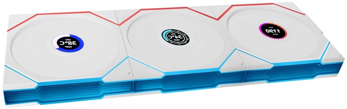 PC Ventilator Set - Computer Fan Kit - Componenten Koelen - Draadloze Synchronisatie - 120mm - Wit