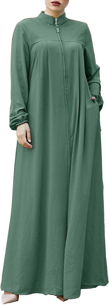 Islamitische Jurken - Abaya Kaftan - Dagelijks Gebruik - Volledige Bedekking - Maxi Lengte - Eff effen Kleuren