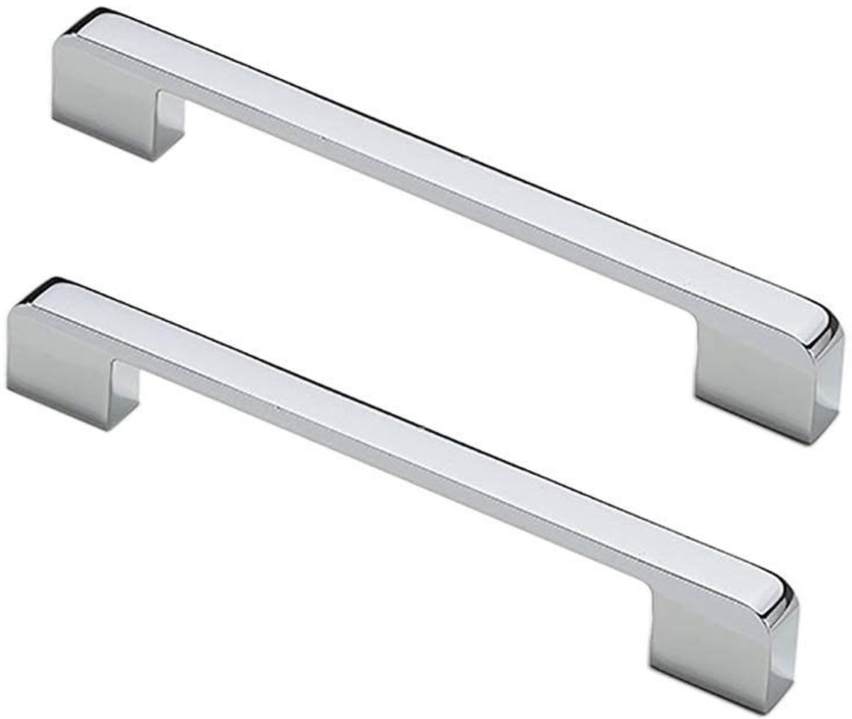 Omgoods - Set van 5 Deurgrepen in Heldere Chrome voor Kast en Lade