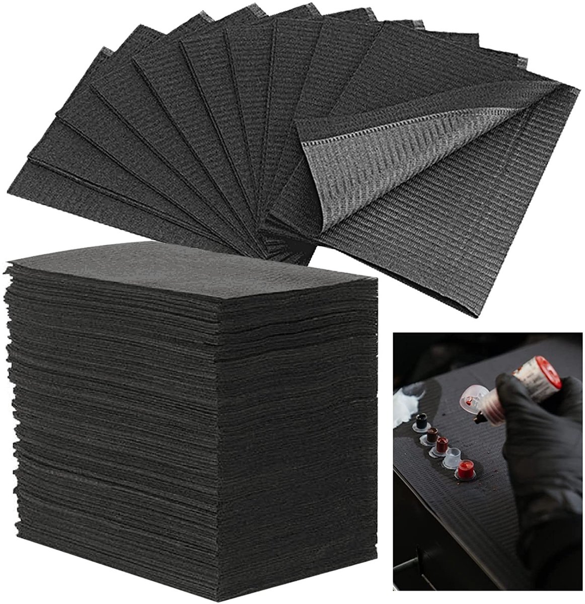 Omgoods - 50 Stuks Wegwerp Dental Bibs voor Veiligheid en Hygiëne