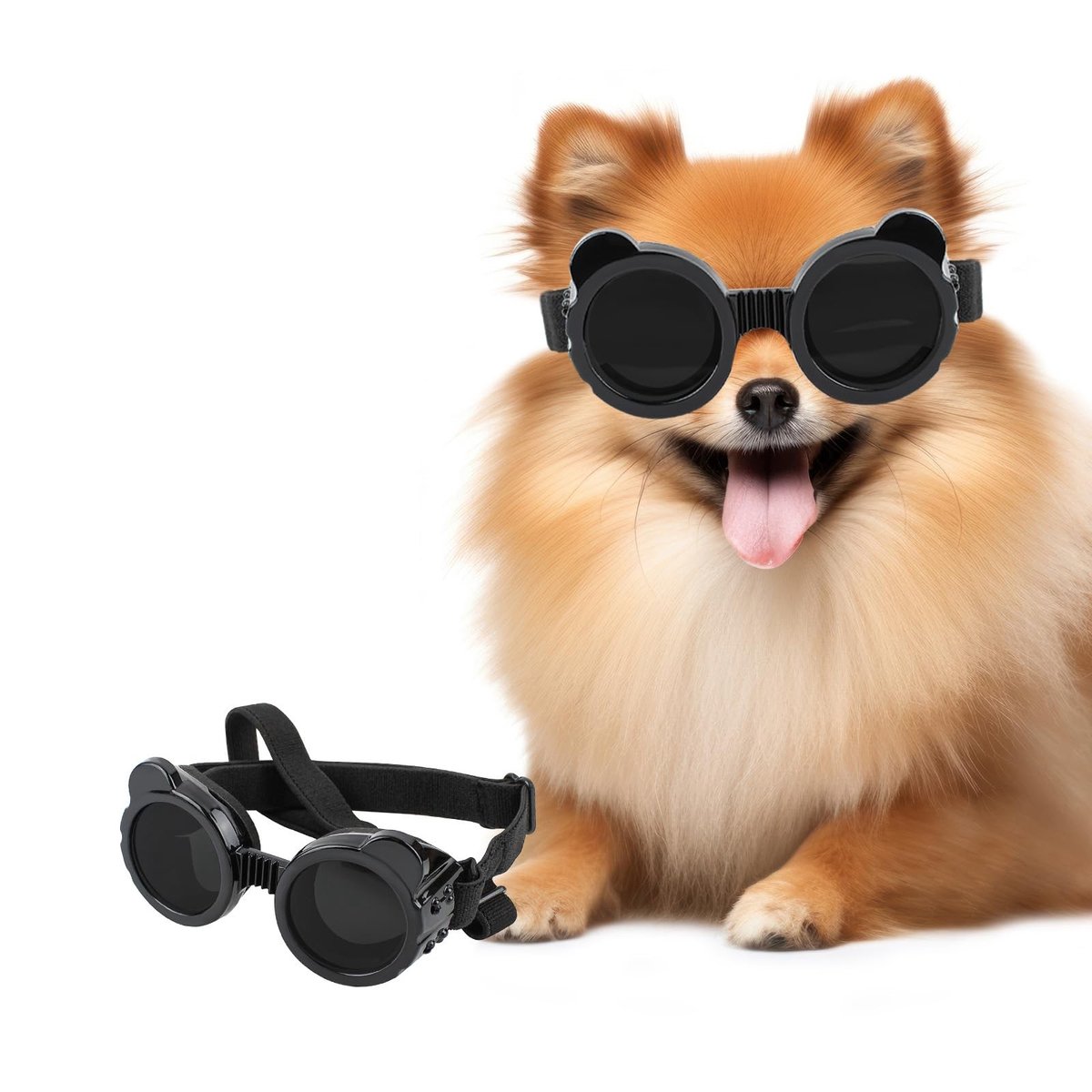 Omgoods - Panda Vormige Zonnebril voor Kleine Honden