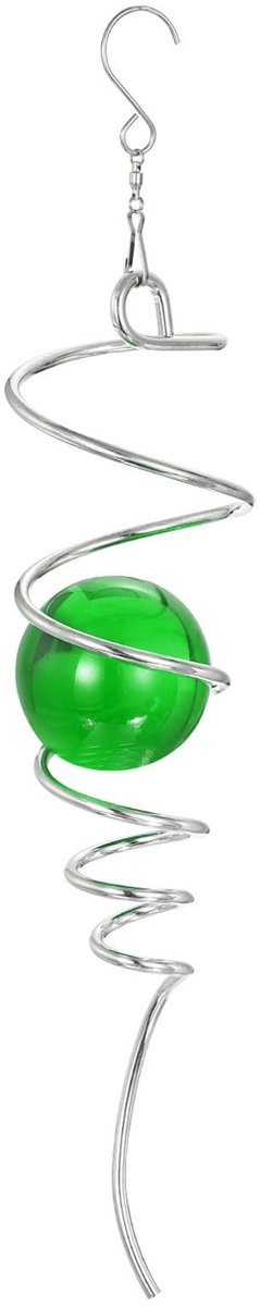 Omgoods - Decoratieve Wind Spinner met Kristallen Bal voor Tuin en Balkon, 33 cm Groen