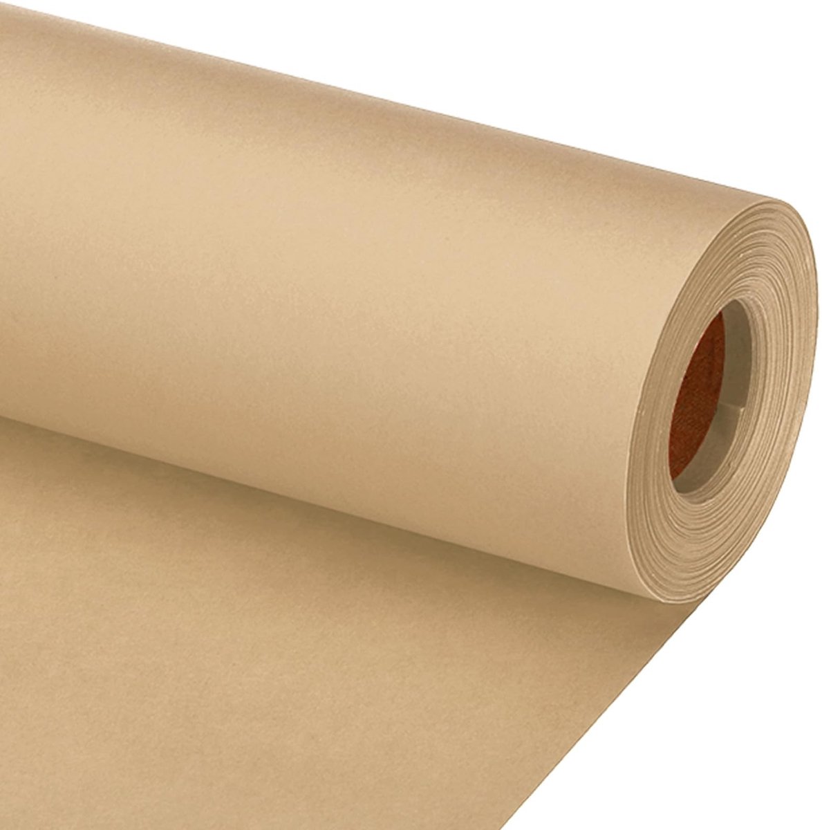 Omgoods - Kraft Papier Rol 15" x 800" voor Verpakken en Creatieve Projecten, Bruin