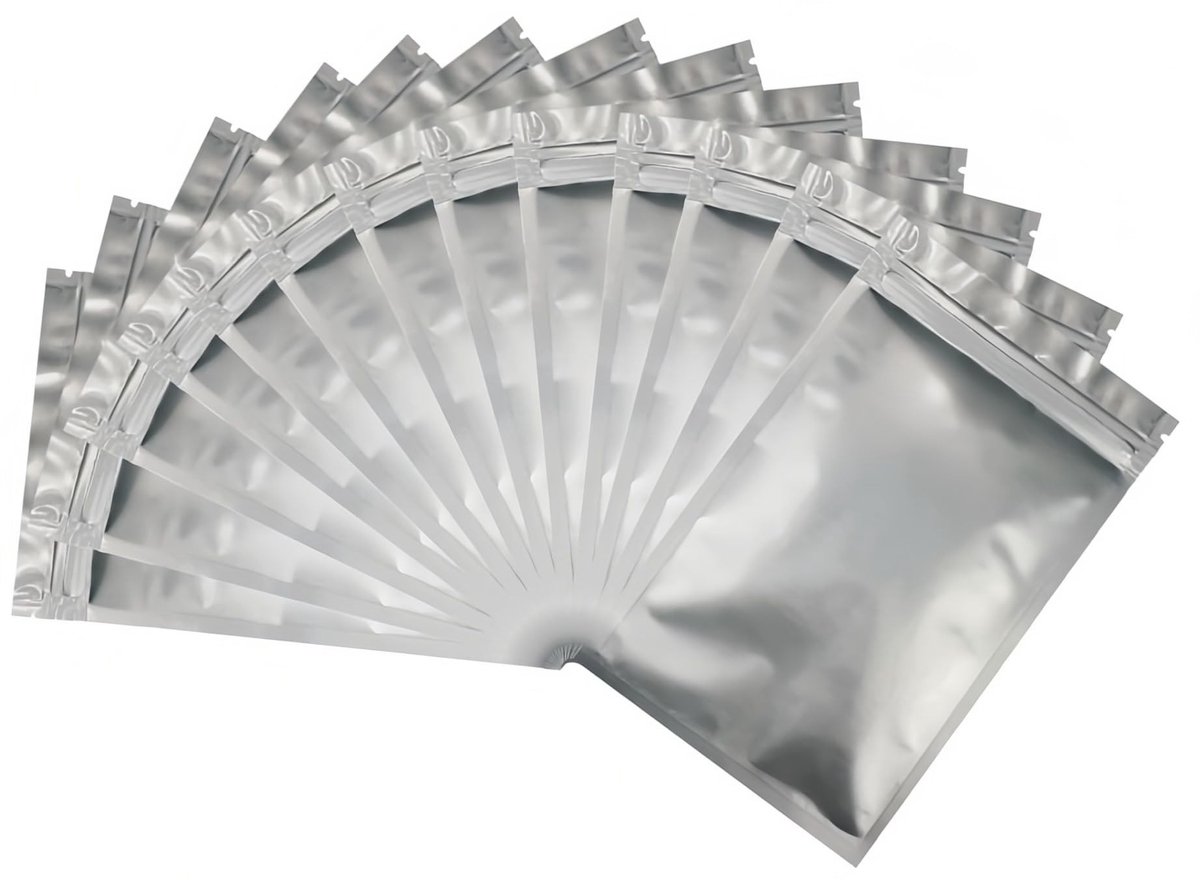 Omgoods - 100 Stuks Resealable Aluminium Pouches voor Voedselopslag