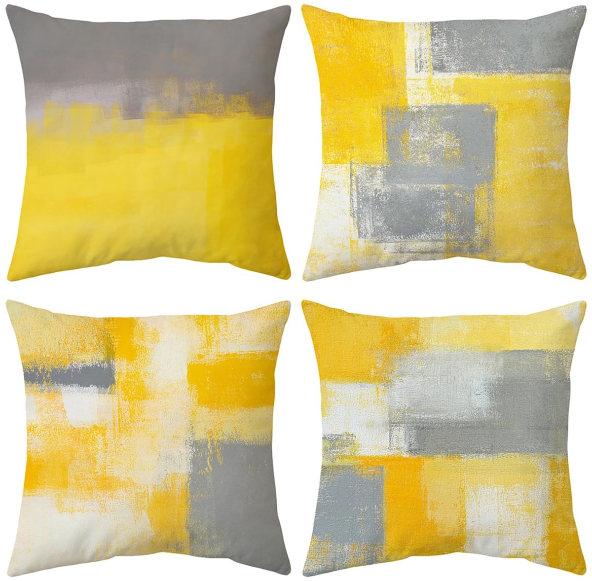 Omgoods- Kussenhoezen Uniek Design - Kussenslopen 45 x 45 cm - Decoratieve Kussenslopen - Onzichtbare Ritssluiting - Chique en Luxueus - Voor Bank/Slaapkamer