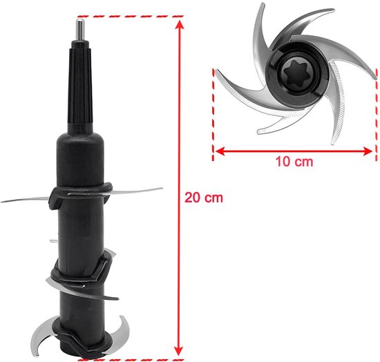 Omgoods - Vervangend Stapelmes voor Ninja Food Processor Blender 1200W — afbeelding 3