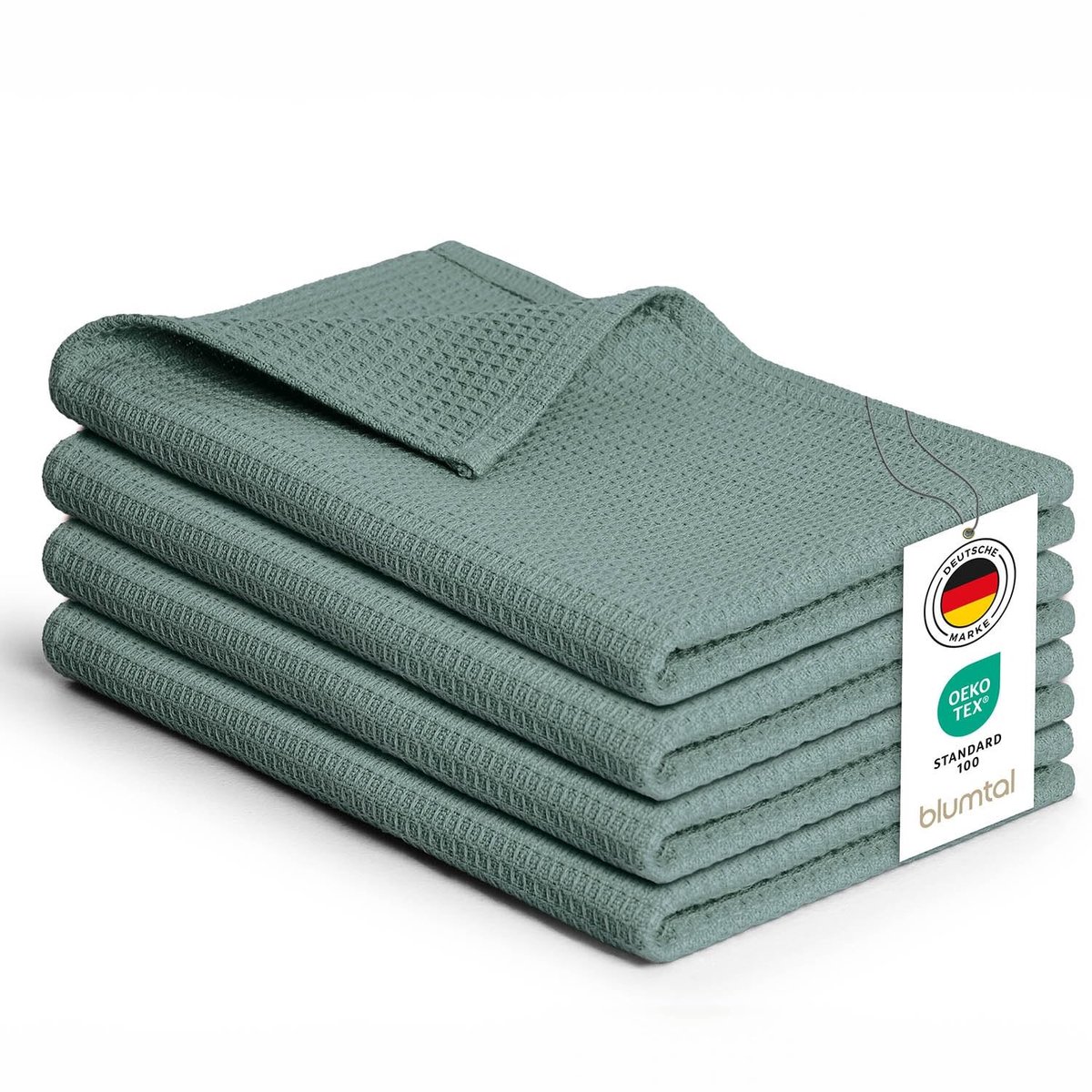 Omgoods - Blumtal Theedoeken Set van 4 - 100% Katoen 50x70cm - Absorberend en Wasbaar