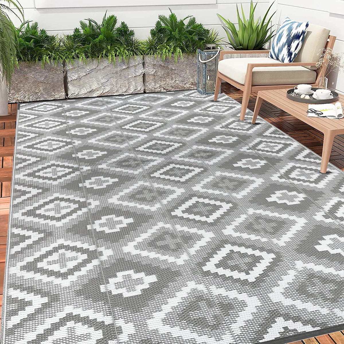 Omgoods - Weerbestendig Outdoor Tapijt, 180 x 270 cm, Reversible