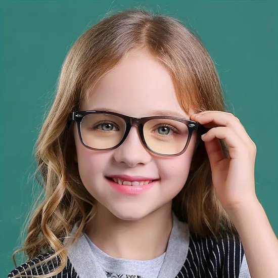 kinder nerd bril met heldere glazen nep-nerdbrillen voor meisjes en jongens brillen voor de leeftijden 4-12 (baby roze) van Kinder — afbeelding 2