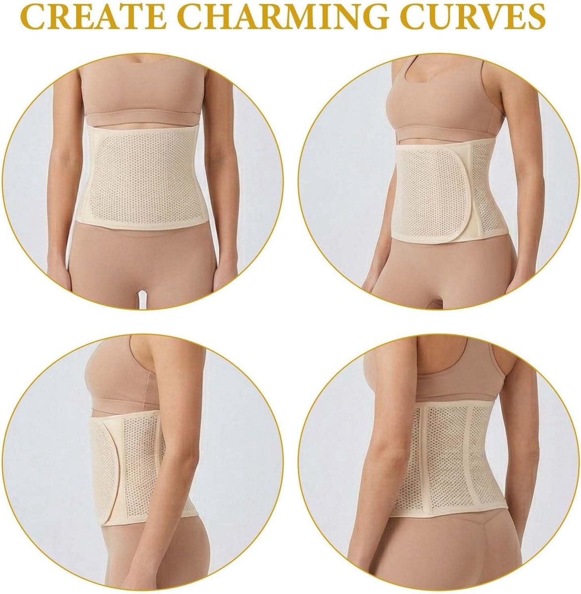 Korset voor dames, buikweg, waisttrainer met 3 rows haken, buikwegriem, corset top dames, buikriem na geboorte, na de bevalling, buikband, korset