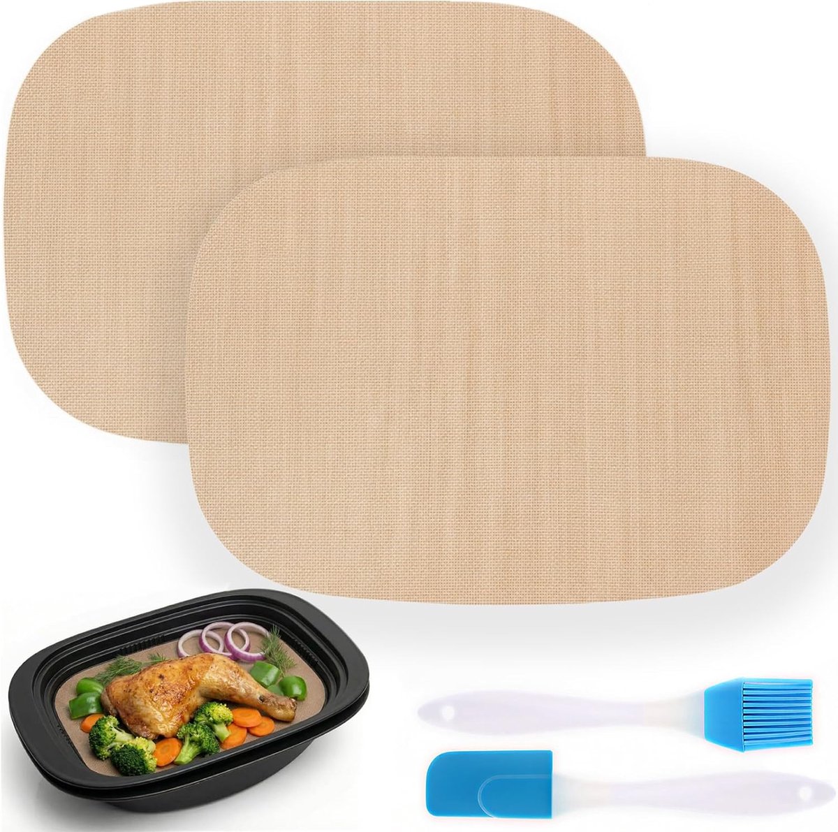 bakfolie voor Thermomix TM7 Varoma, herbruikbaar premium bakpapier, accessoires voor Thermomix TM7, hittebestendig tot 250 °C, vaatwasmachinebestendig