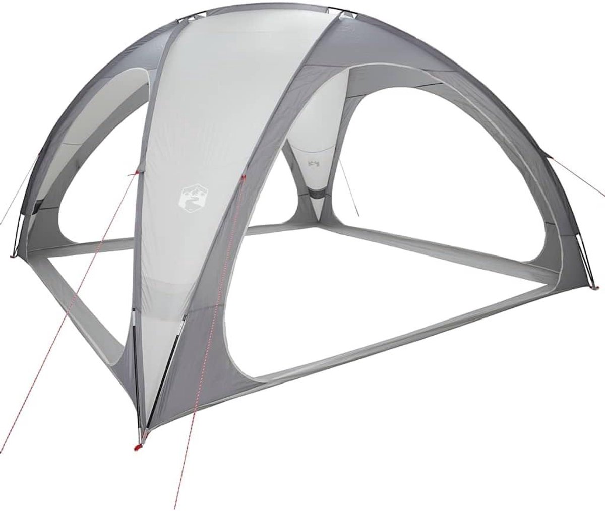 Feesttent Waterdicht - Tuin Tent - Buiten Feesten - Lichtgewicht Draagbaar - 435 x 435 cm - Grijs