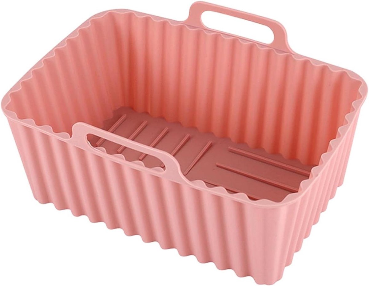 Siliconen Friteuse Bakvorm - Friteuse Liner - Gemakkelijk Koken - Herbruikbaar - Groot - Roze