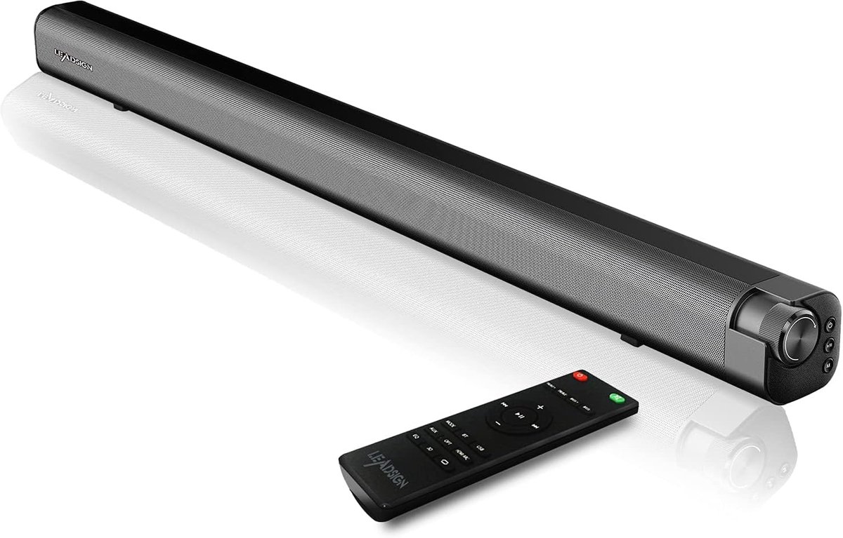 SnelShoppen - 100W Soundbar met Subwoofer, Sterke Bass en Surround Sound voor TV - Ondersteunt Bluetooth, HDMI, Optisch, Aux, Coaxiaal en USB Verbindi