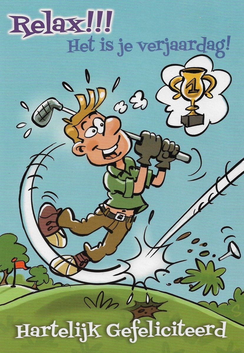 Verjaardagskaart volwassenen | Wenskaart | 10 stuks | Relax!!! Het is je verjaardag!