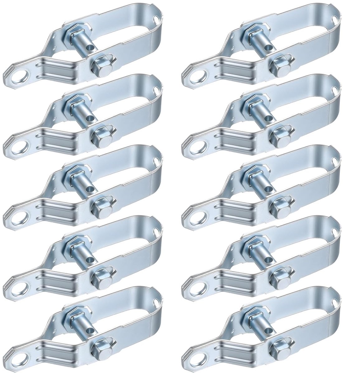 SnelShoppen - Pack van 10 Draadspanners voor Omheining, Verstelbare Draadspanner, 100mm Ratchet voor Kassen, Metaal Weave, Tuinen, Fences, Paar