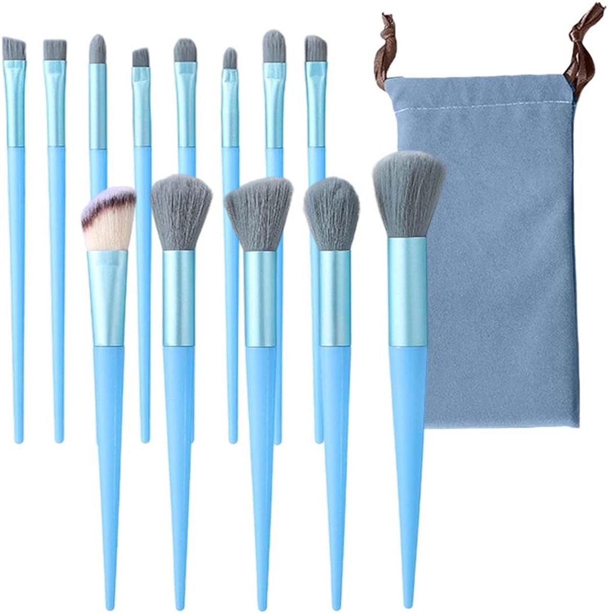 13 Professional Makeup Brushes Set, Makeup Brushes, Concealer Brush for Eyes Face Blush Foundation Powder Concealer - ShopVlot