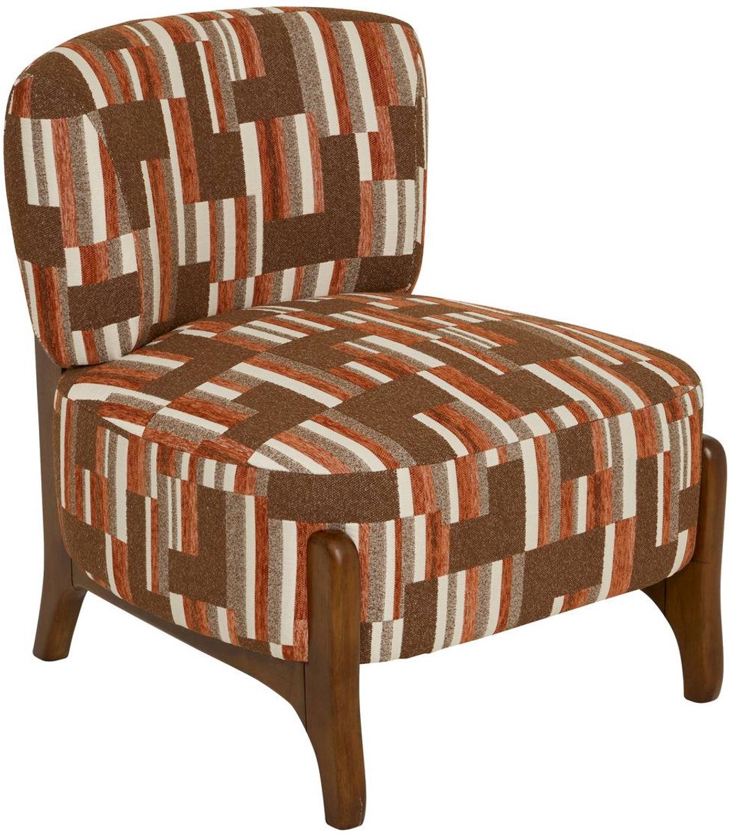 Lage fauteuil met geometrische print CALIX