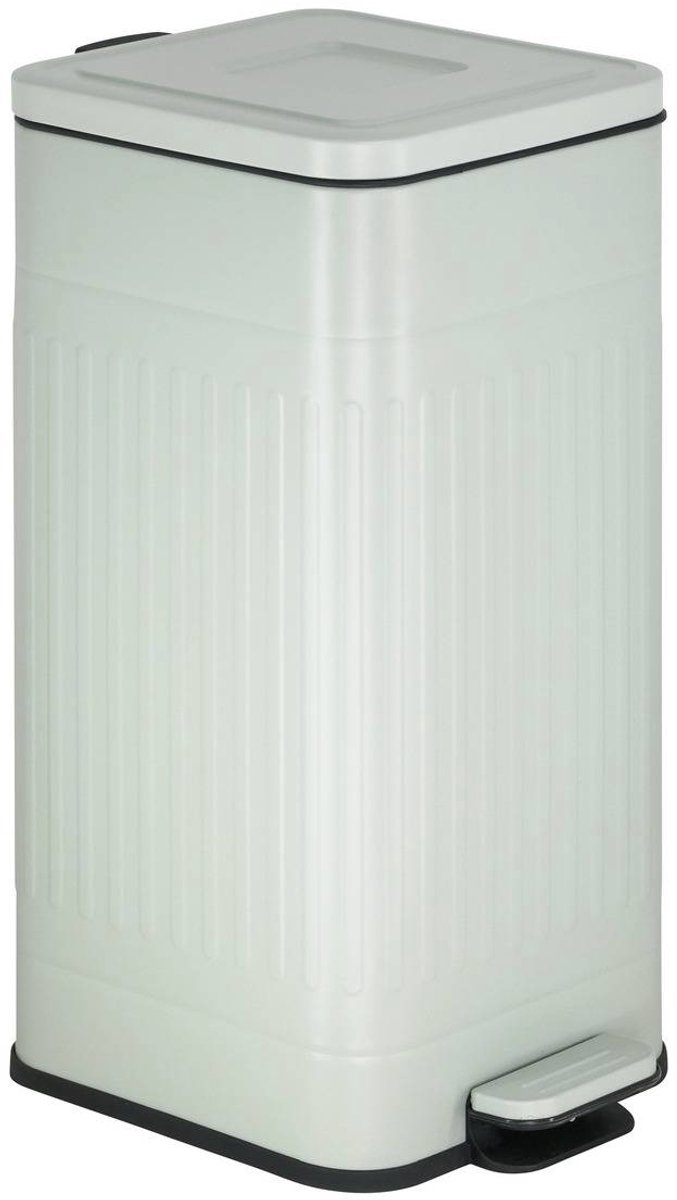 NOVA vierkante keukenafvalbak met pedaal, 30 l