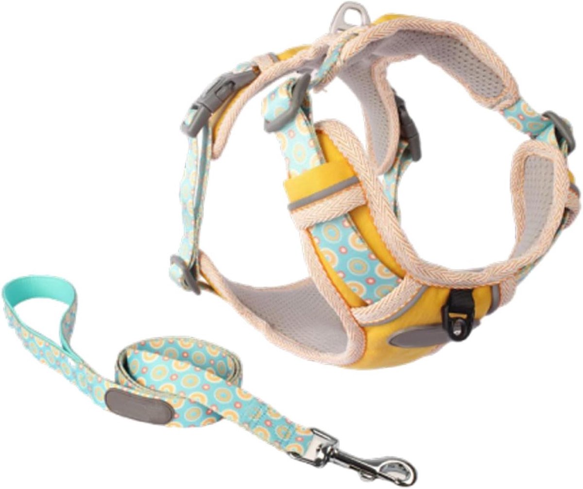 Hondentuigje met Riem - Honden Harnas - Veilig Wandelen - Ademend Jacquard Mesh - Maat S - A