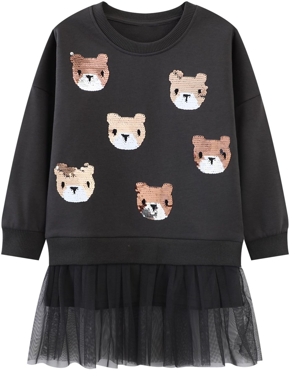Omgoods - Meisjes Sweatshirt met Unicorn en Regenboog Motief voor Kinderen 2-7 Jaar