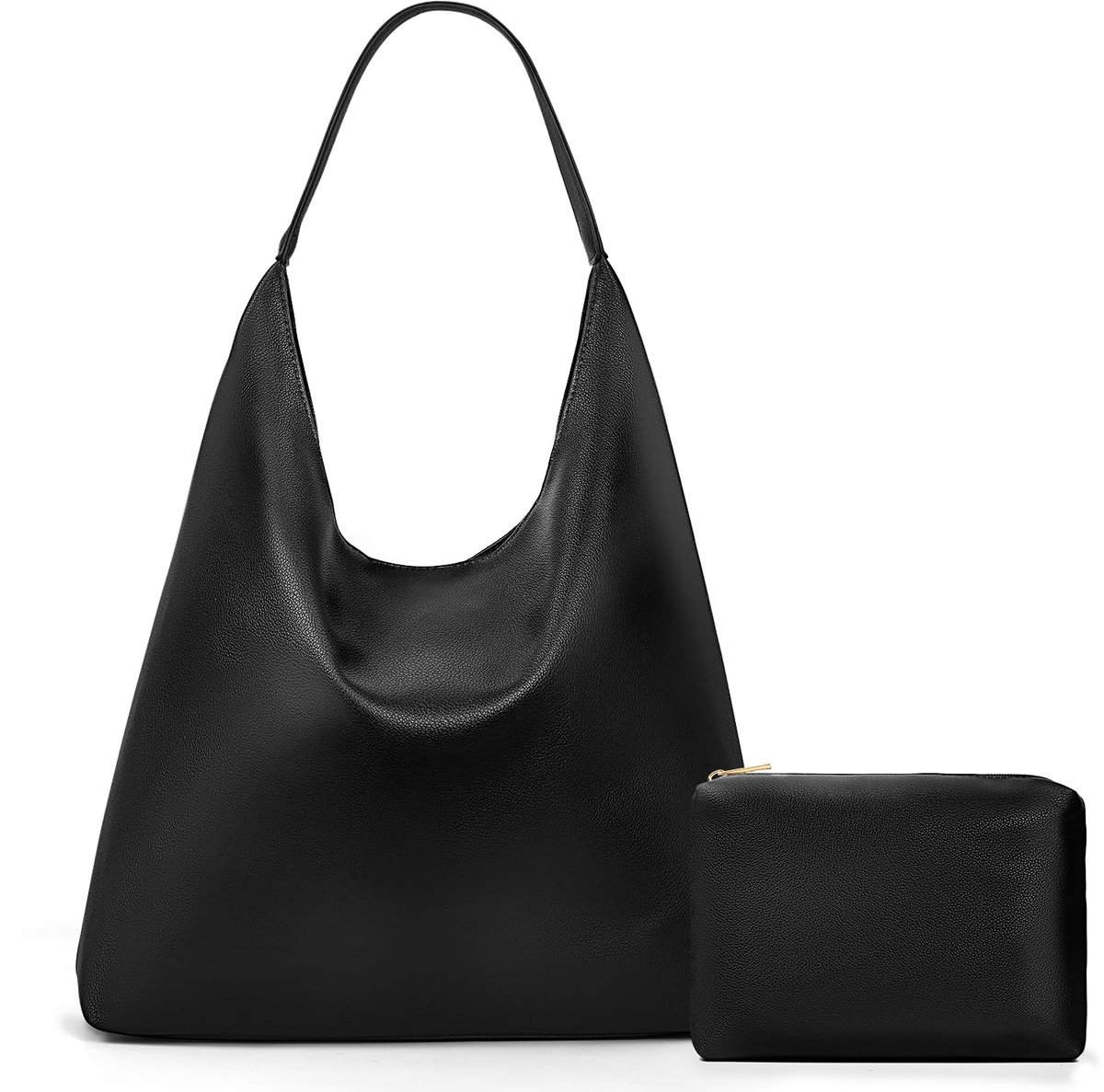 Omgoods - Grote Suède Tote Bag, Hobo Handtas voor Vrouwen, Bruin
